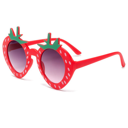 2026 Spring & Summer New Strawberry Kids Sunglasses UV Protection Cartoon Sweet Party Shades
