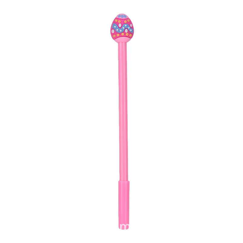 Cartoon Silicone Easter Bunny Pen Creative Topper Gel Pen Black Ink Journal Pen