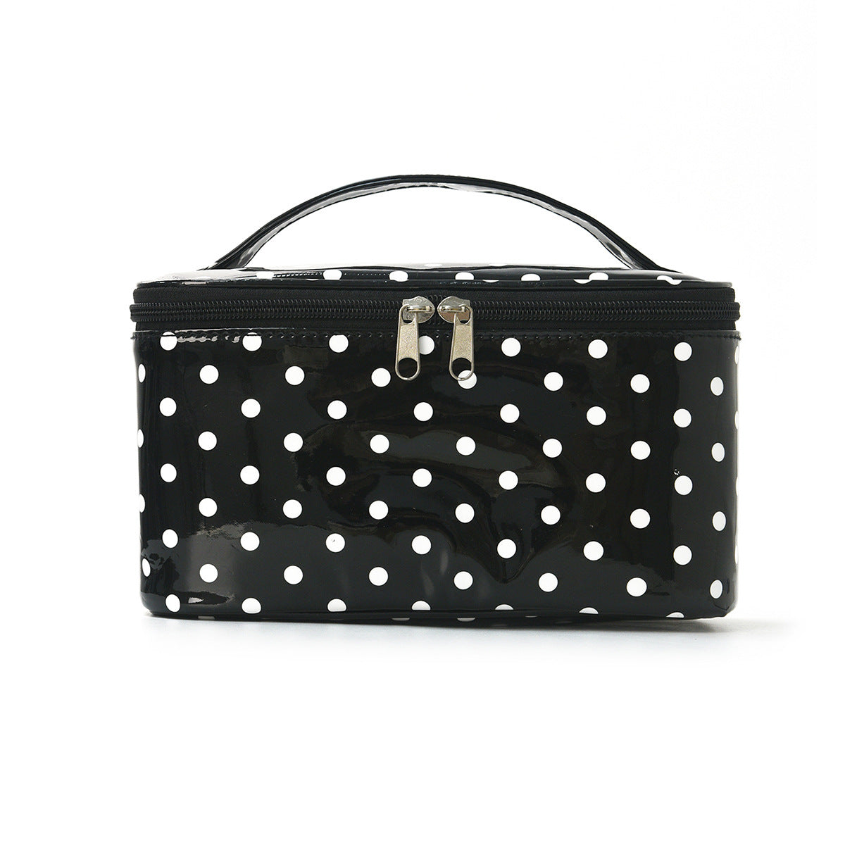 PVC Polka Dot Waterproof Clear Cosmetic Bag Makeup Travel Toiletry Organizer Carry Pouch