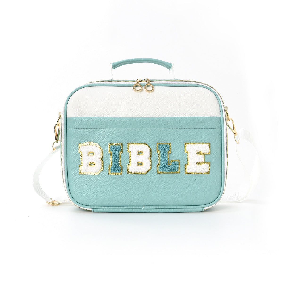 Bible Chenille Letter Tote Bag Large Capacity Shoulder Bag