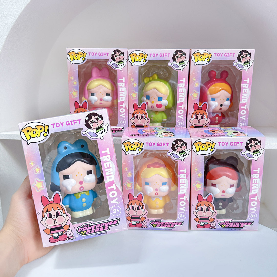 Crying Baby Style Vinyl Figure Cartoon Desktop Collectible Ornament, Random Style