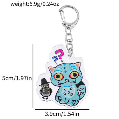 Cartoon K-Pop Demon Hunters Double-Sided Keychain Trendy Anime Bag Charm & Collectible Accessory