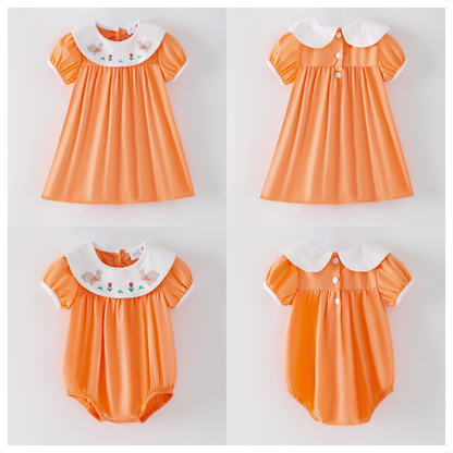 Spring / Summer Easter Kids Collection Bunny Embroidery Outfits