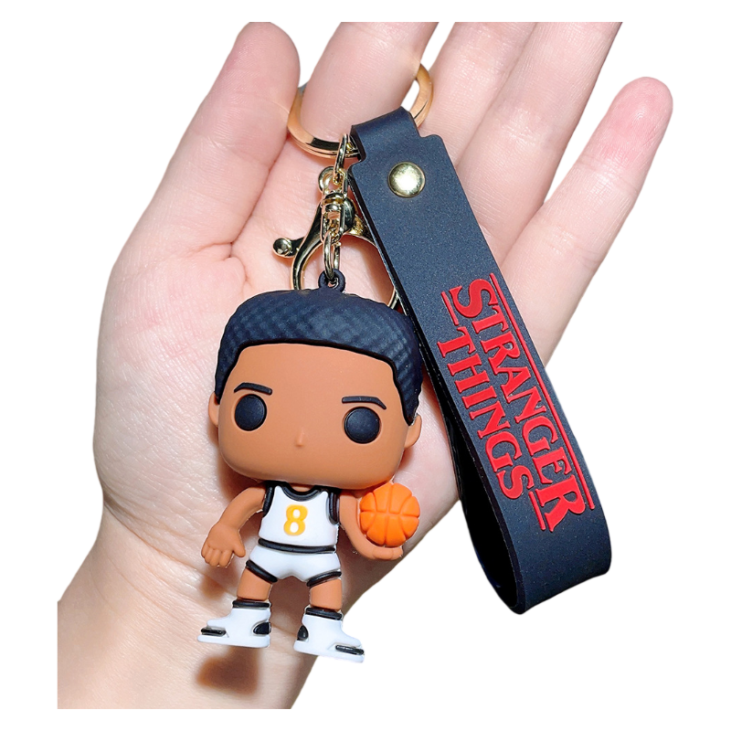 Stranger Things Supernatural TV-Inspired Retro Sci-Fi Character Silicone Keychain