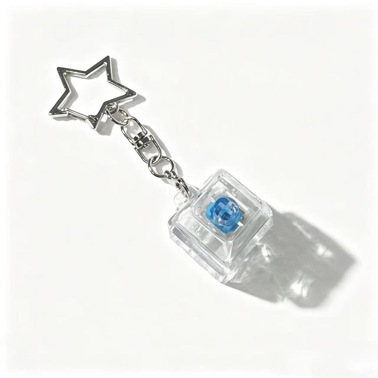 Star Keycap Keychain Charm Colorful Pop Key Charm Accessory Giftable Bag & Keychain