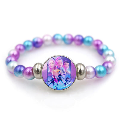 K-POP Demon Hunters Beaded Bracelet Colorful Friendship Jewelry Gift for Boys & Girls Trendy Fan Accessory