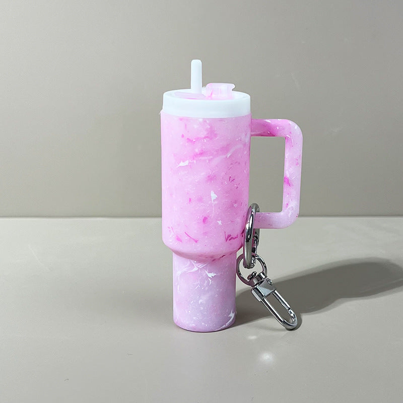 Mini Tumbler Lipstick Holder Keychain – Twist-Open Bag Charm