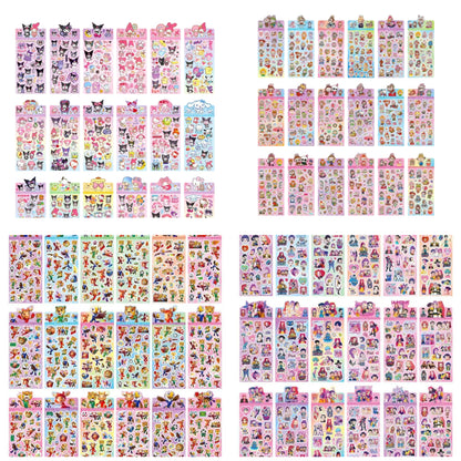 K-pop Demon Hunters Holographic Stickers Set Cartoon Designs for Journals and Scrapbooks
