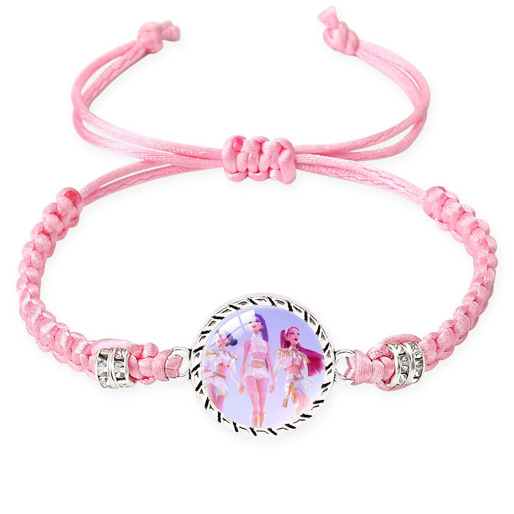 K-POP Demon Hunters Series Bracelet Set Creative Charm Braided Adjustable Bracelets