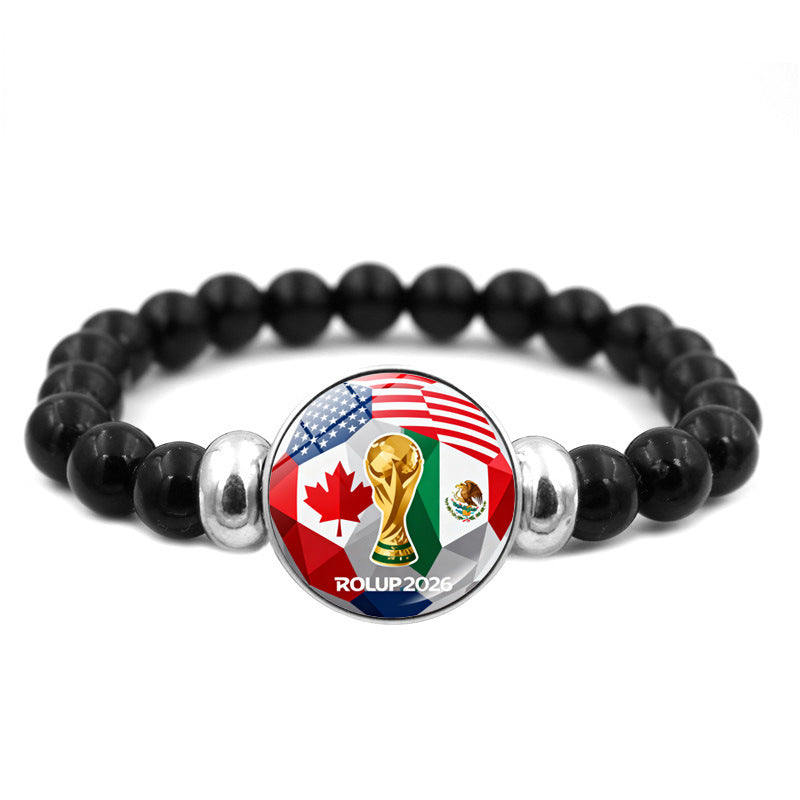 2026 FIFA World Cup Beaded Bracelet Jewelry Trendy Fan Accessory