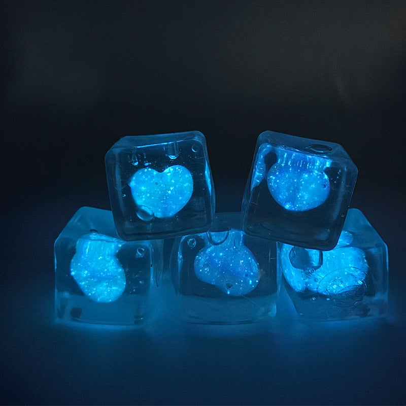 Glow in the Dark Heart Squishy Stress Relief Toy