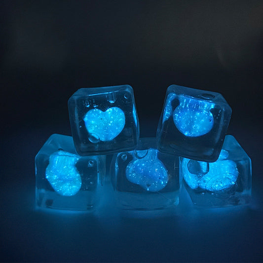 Glow in the Dark Heart Squishy Stress Relief Toy