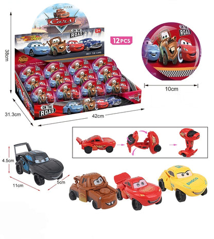 Cartoon Blind Capsule Toy Box Set of 12, Surprise Collectible Figures & Keychains
