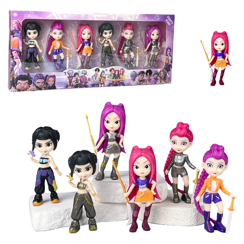 K-Pop Demon Hunters Figures Collectible Action Figure Mini Toy Ornaments Decoration