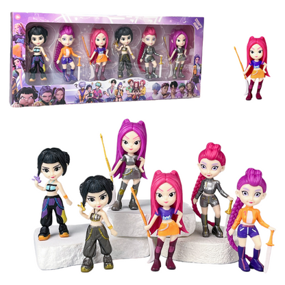 K-Pop Demon Hunters Figures Collectible Action Figure Mini Toy Ornaments Decoration