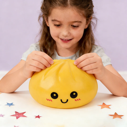 Large Jumbo Mystery Squishy Dumpling Realistic Steamed Bun Stress Relief Squeeze Toy
