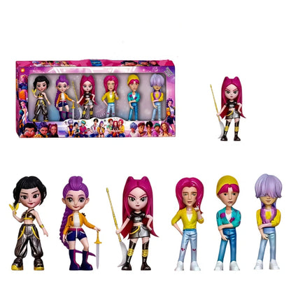 K-Pop Demon Hunters Figures Collectible Action Figure Mini Toy Ornaments Decoration