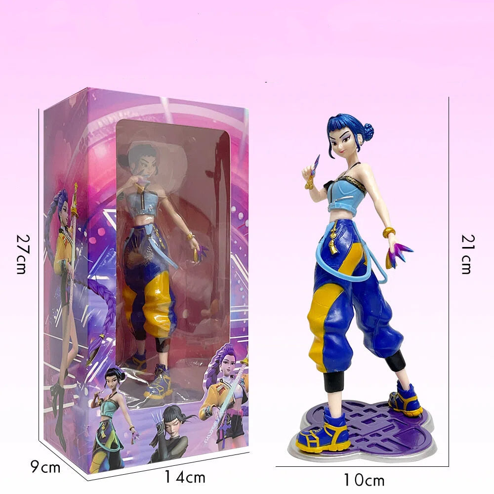 Demon Hunter Rumi Zoey Action Figure K-POP Inspired Desk Display Collectible (Blister Pack)