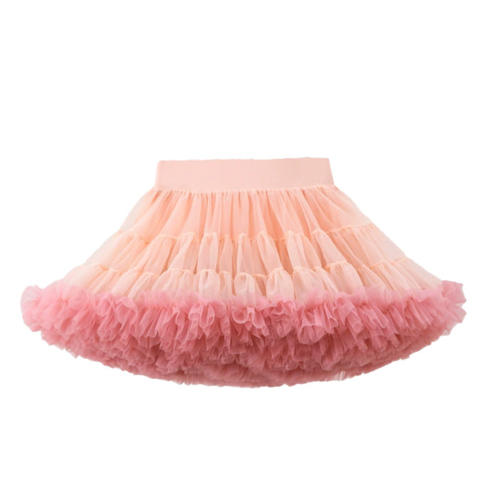 Toddler Girls Summer Multicolor Tutu Tulle Skirt