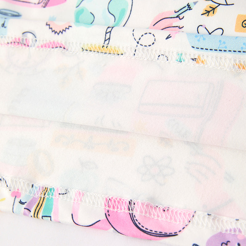 Girls Summer Back To School Print Twirl Dress