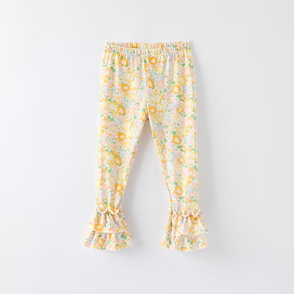 Girls Fall Thanksgiving Scarecrow Applique Top+Pant Set