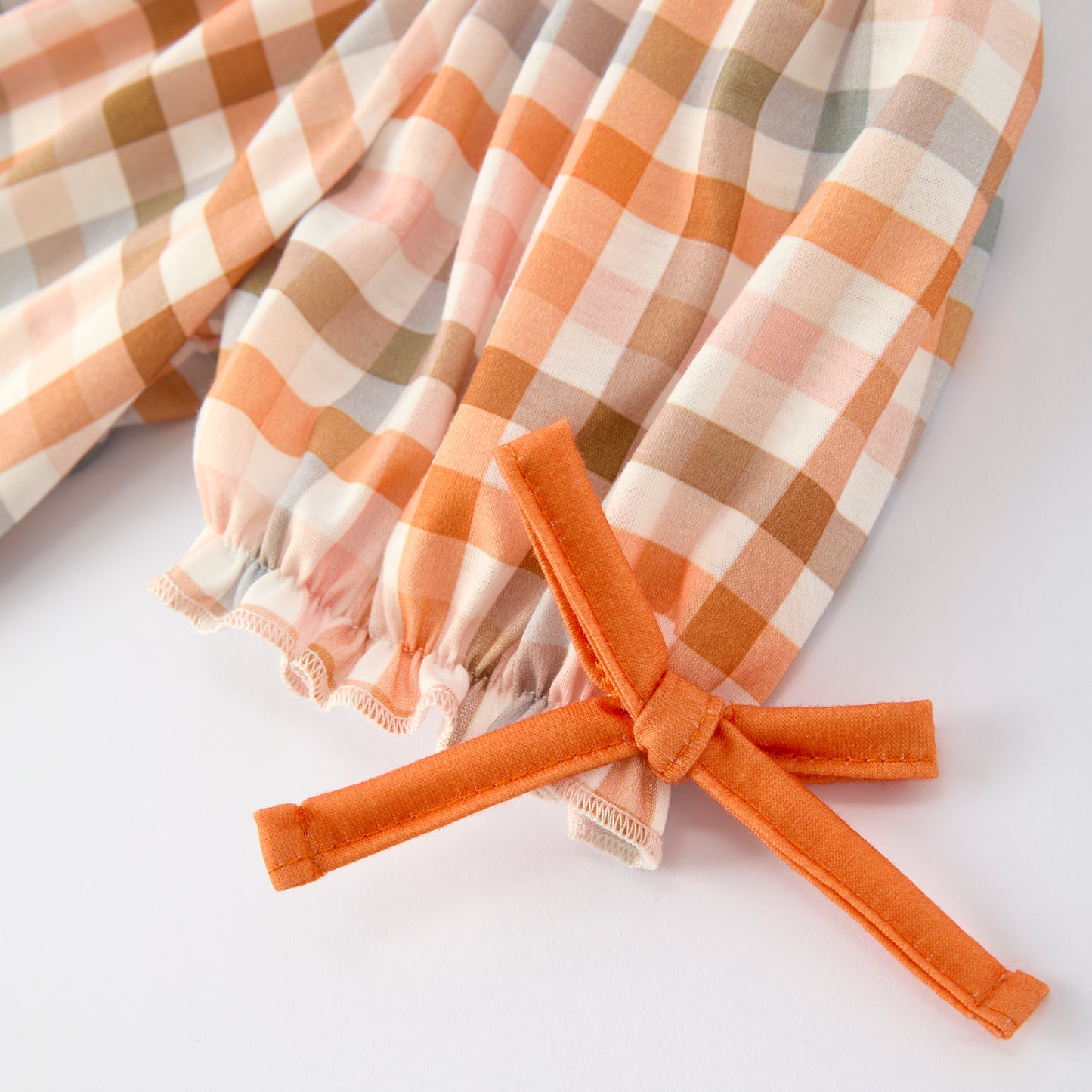 Thanksgiving Pumpkin Turkey Bow Embroidery Smock Fall Dress