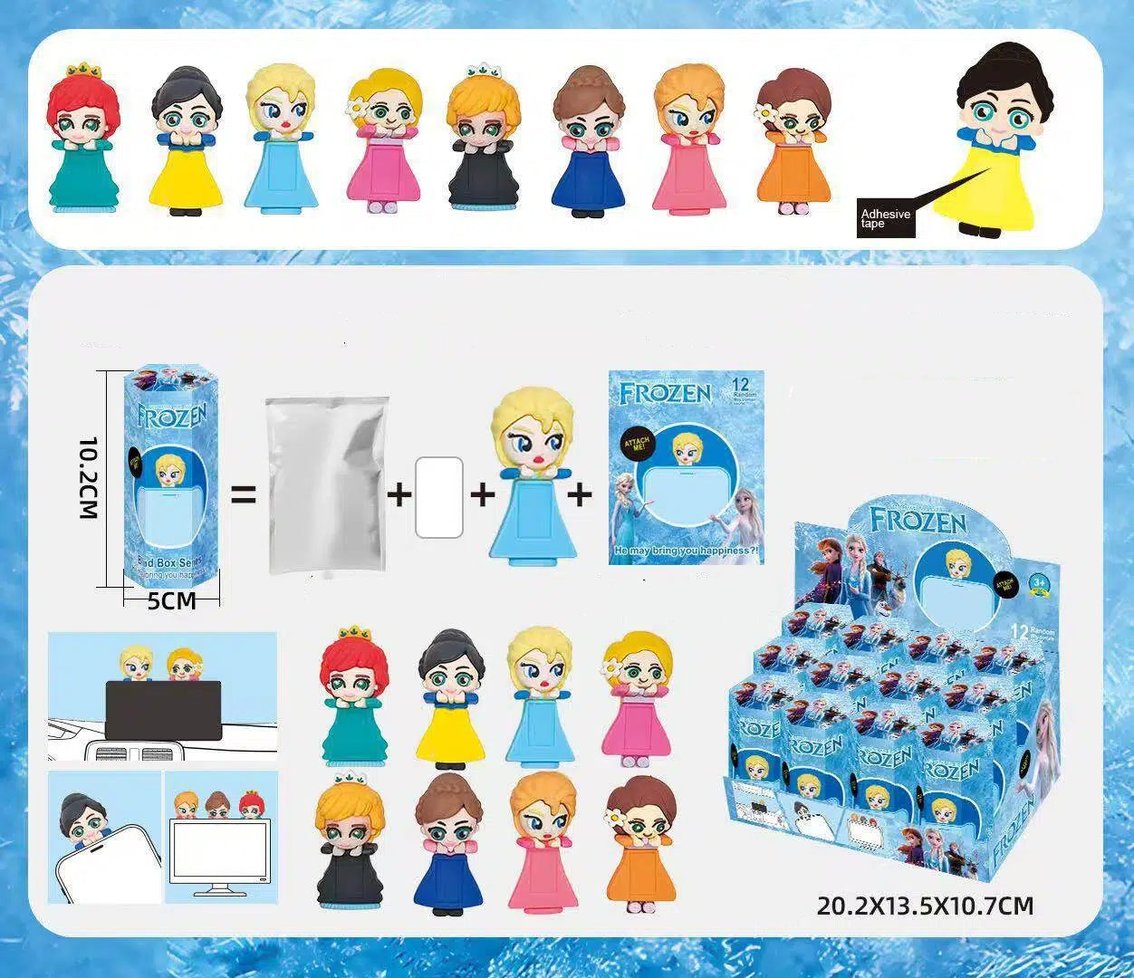 Cartoon Screen Buddy Blind Box Display Figure Set (12pcs/Box)