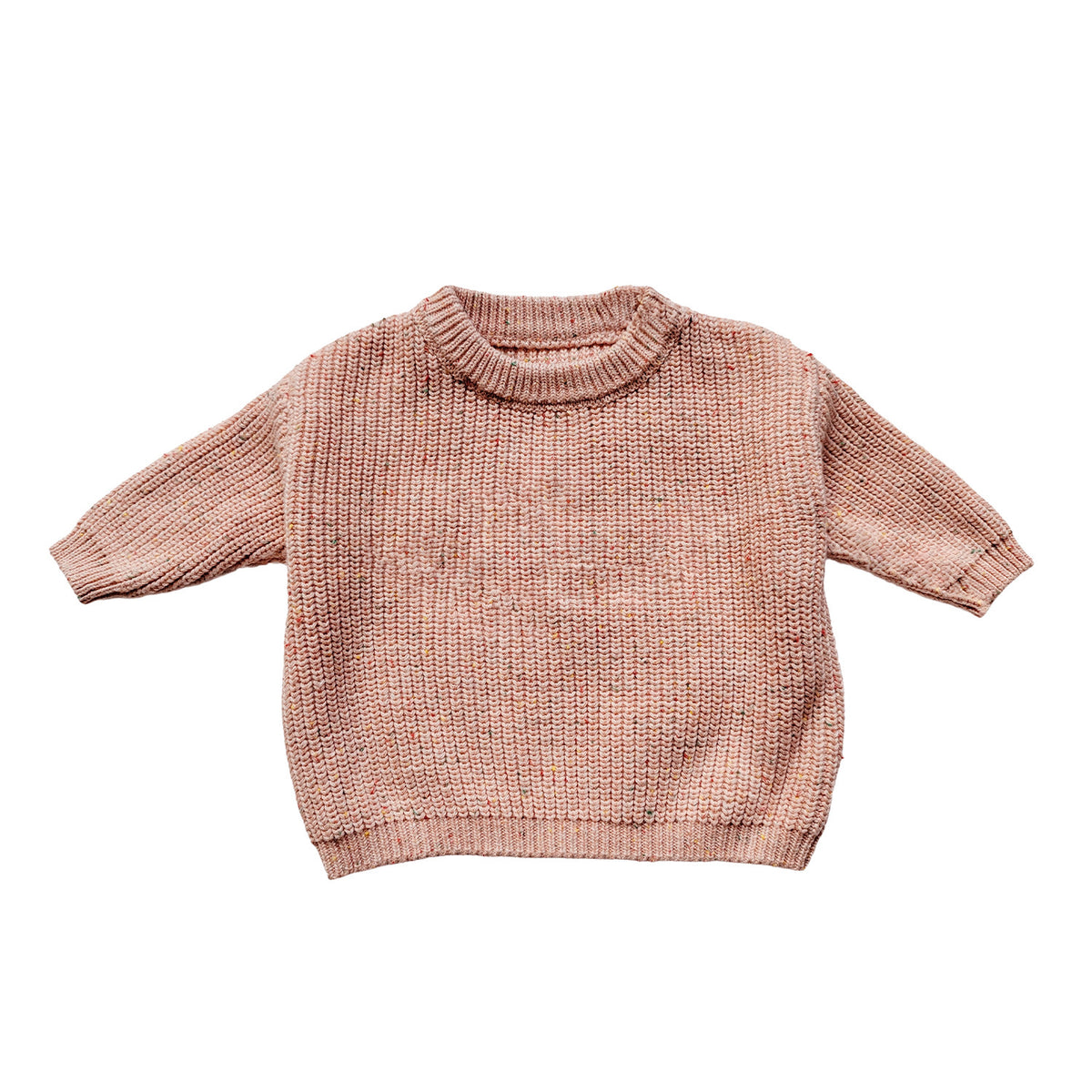 Personalized Name Knit Sweater for Babies & Kids – Custom Yarn Embroidery with Optional Crochet Decorations