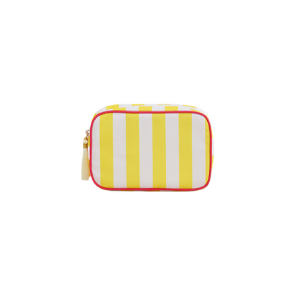 Striped Cosmetic Bag – Simple & Fresh Travel Makeup and Toiletry Pouch