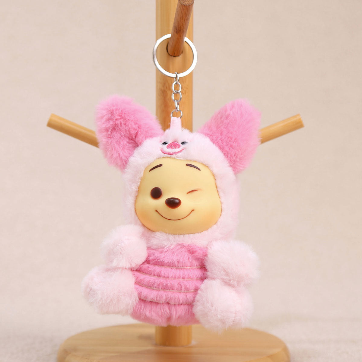 Cartoon Plush Key Chain Vinyl Plush Rabbit Bag Charm Collectible Doll