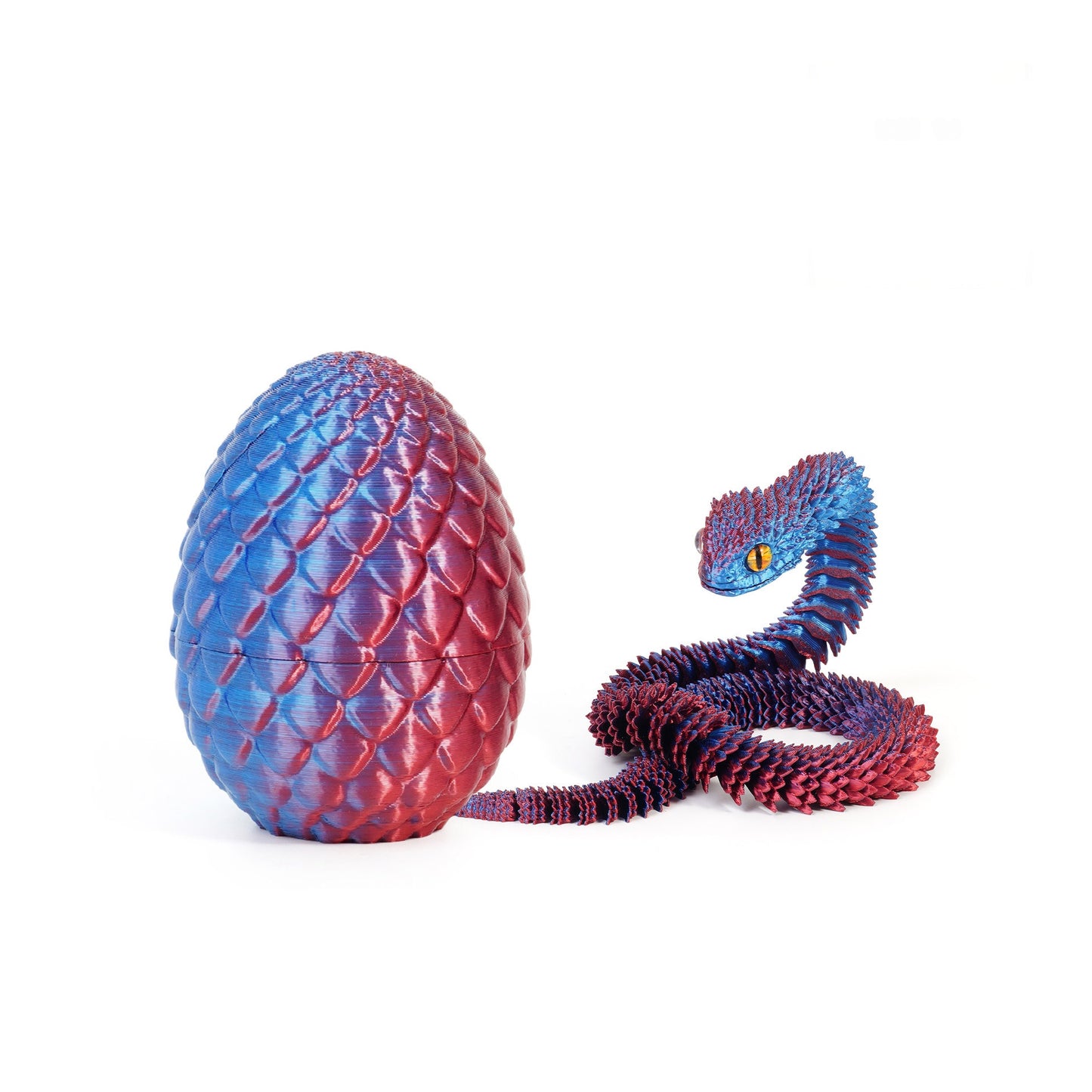 3D Printed Dragon Egg Fidget Toy with Articulated Dragon – Colorful Sensory Stress Relief Toy & Collectible Gift