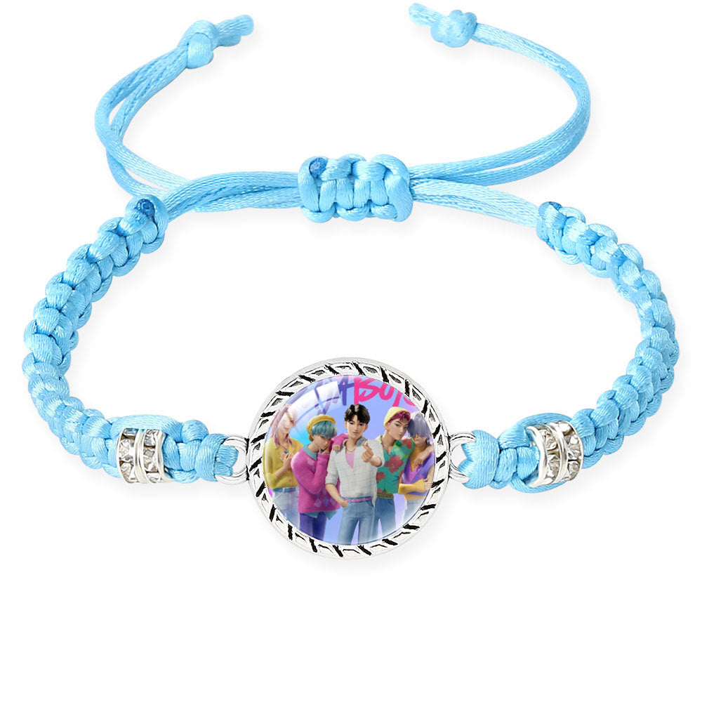 K-POP Demon Hunters Series Bracelet Set Creative Charm Braided Adjustable Bracelets
