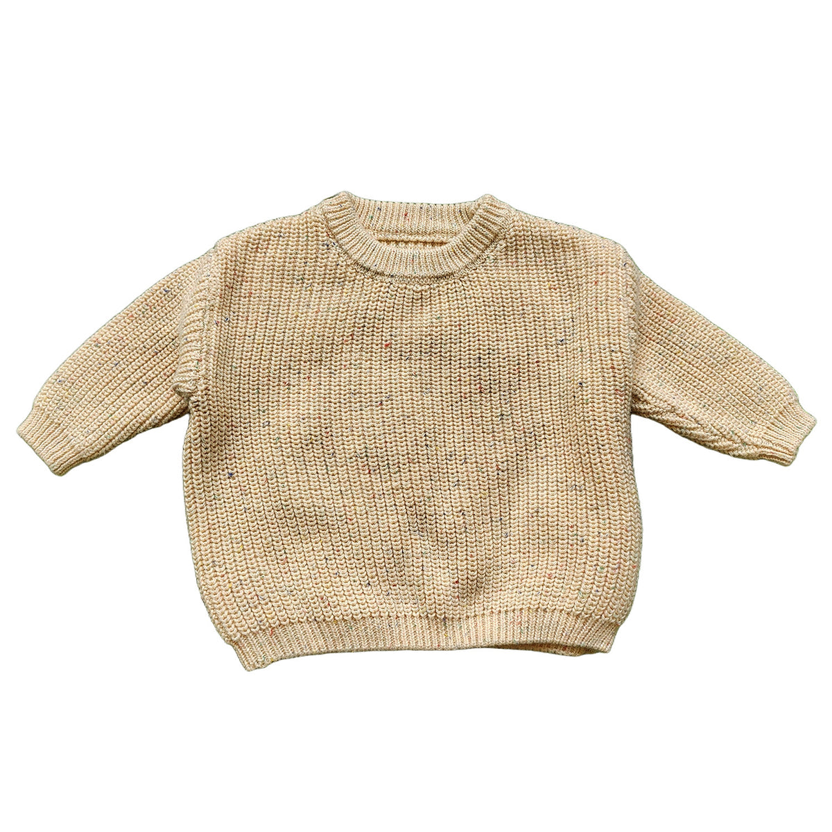 Personalized Name Knit Sweater for Babies & Kids – Custom Yarn Embroidery with Optional Crochet Decorations