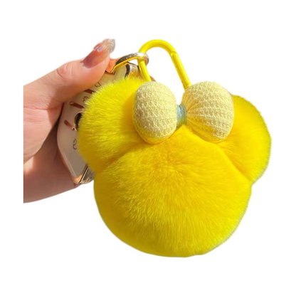 Eco-Friendly Plush Animal Keychain Cute Stuffed Car Key Pendant Bag Charm