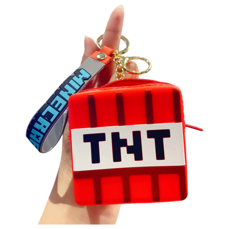 Cartoon Silicone Coin Purse Keychain Small Gift