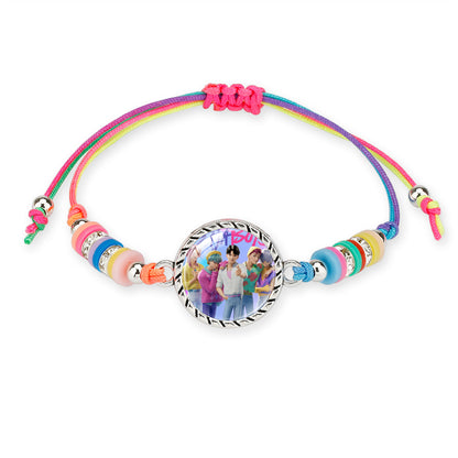 KPOP Demon Hunter Colorful Beaded Bracelet – Boho Adjustable Polymer Clay Charm Bracelet