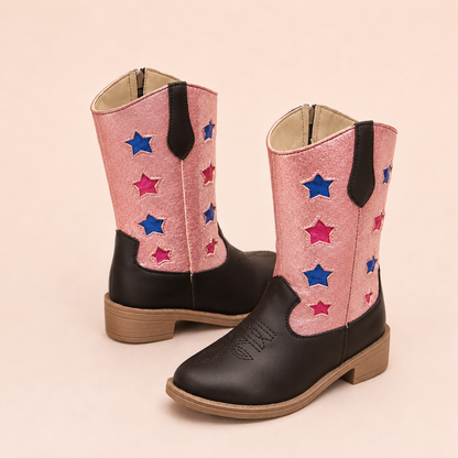 Girls Western Cowboy Boots – Glitter & Embroidered Styles