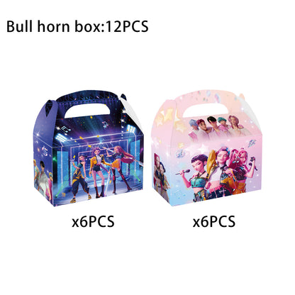 Demon Hunters & Saga Boy Band Birthday Party Supplies – Themed Tableware and Decorations