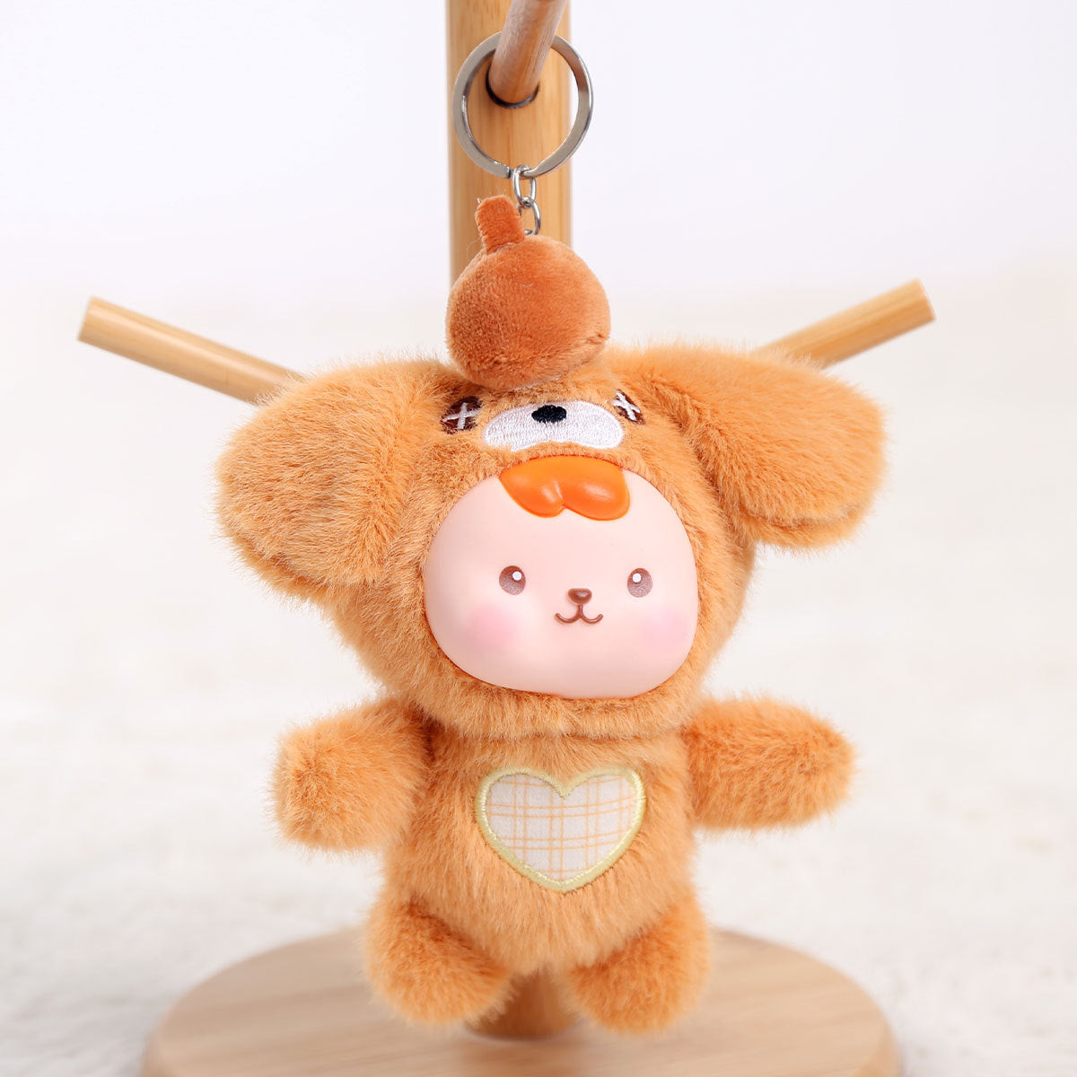 Cartoon Plush Key Chain Vinyl Plush Rabbit Bag Charm Collectible Doll