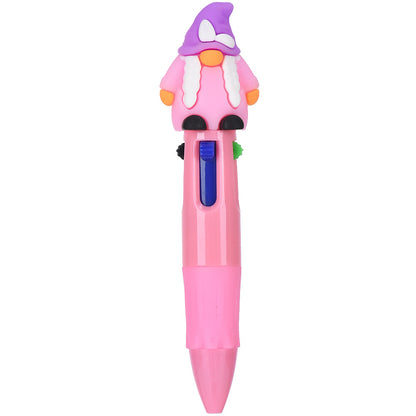Mini 4-Color Click Pen – Creative Easter Bunny, Egg & Chick Design Journal Pen