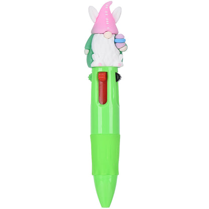 Mini 4-Color Click Pen – Creative Easter Bunny, Egg & Chick Design Journal Pen