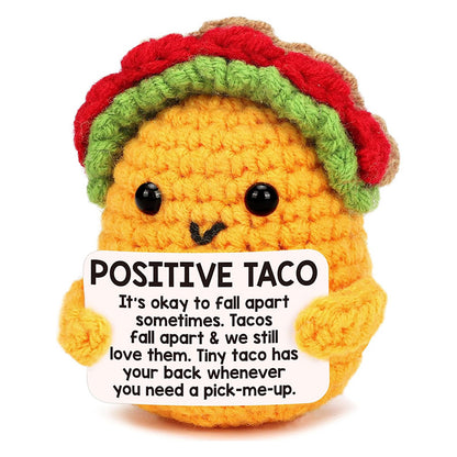 Crochet Food & Drink Pals with Message Cards – Cute Desk Decor & Gifts
