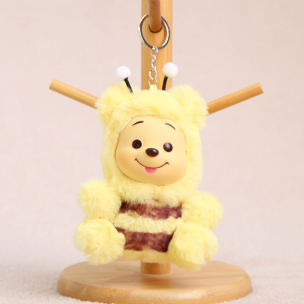 Cartoon Plush Key Chain Vinyl Plush Rabbit Bag Charm Collectible Doll