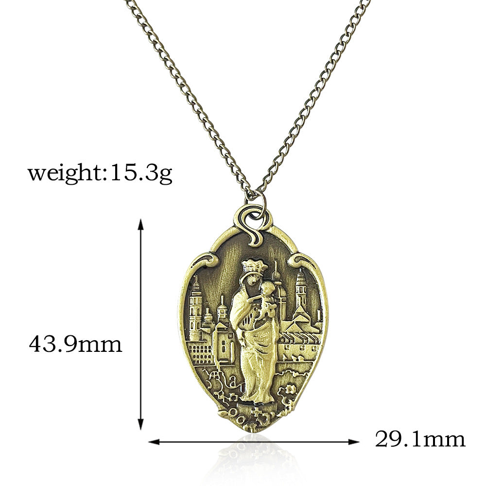 Stranger Things Inspired Jewelry Set Letter Alloy Pendant Necklace & Bracelet Trendy Collectible Accessories