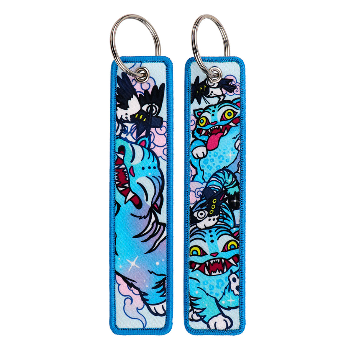 Kpop Demon Hunters Woven Keychain Anime Fabric Bag Charm Accessory