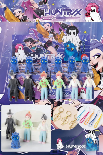 KPOP Demon Hunter Girl Group Advent Calendar 12pcs/24pcs Blind Box Silicone Keychain Set