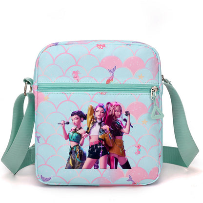 K-Pop Demon Hunters Saja Boys Print Shoulder Bag Crossbody Tote Messenger Bag
