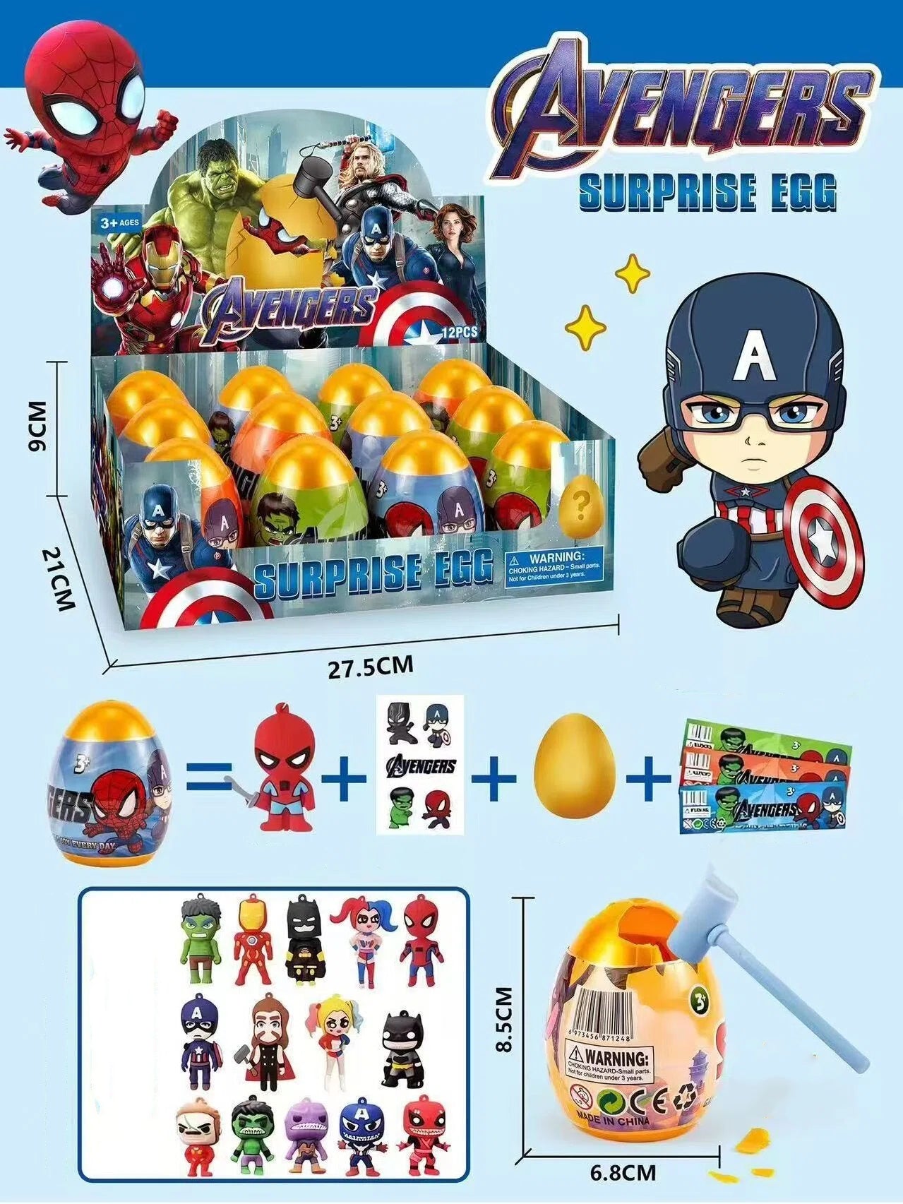 K-POP Demon Hunter Girls Blind Box Golden Egg Smash Toy Surprise Collectible Figures & Gifts