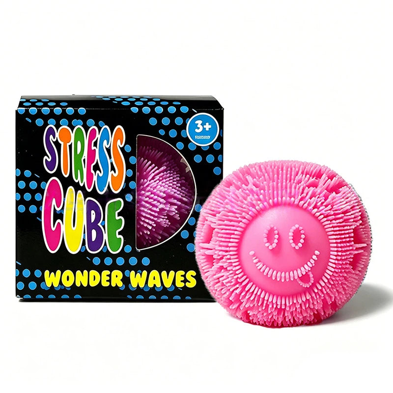 Stress Cube Fuzz Ball Wonder Wave Squishy Toy