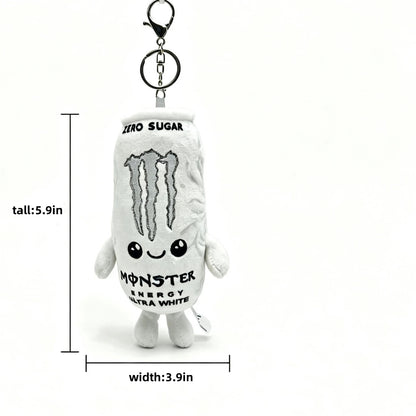 Cute Energy Drink Can Plush Toys & Keychains – Smiling Stuffed Dolls, Bag Charms & Fun Gifts